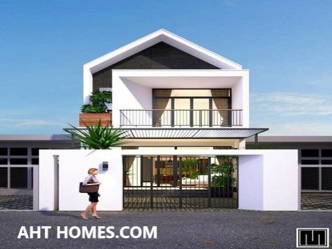 mẫu nhà ống 2 tầng hiện đại chi phí rẻ