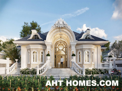 xây nhà biệt thự trọn gói 1 tầng mái thái xây nhà biệt thự trọn gói 1 tầng mái thái